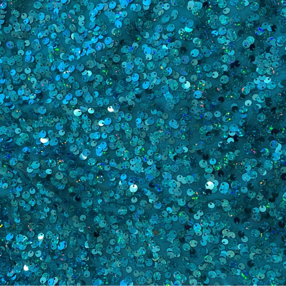 NWT Blue Sequin Sparkle Mini Dress (Medium) - Picture 6 of 6